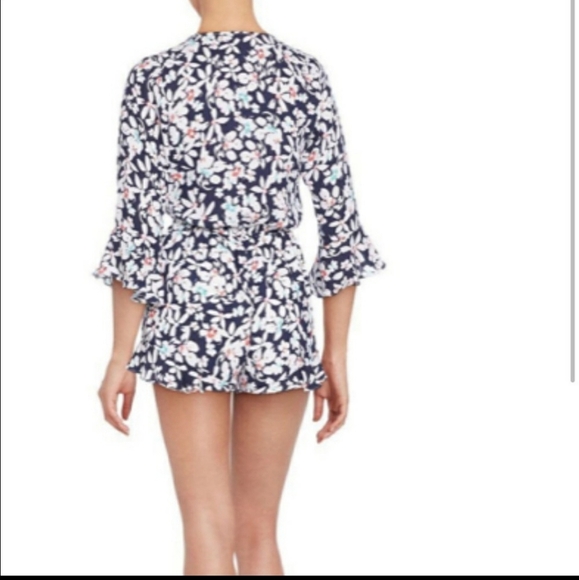 Saks 5th Avenue Floral Romper SzXS - Picture 2 of 5